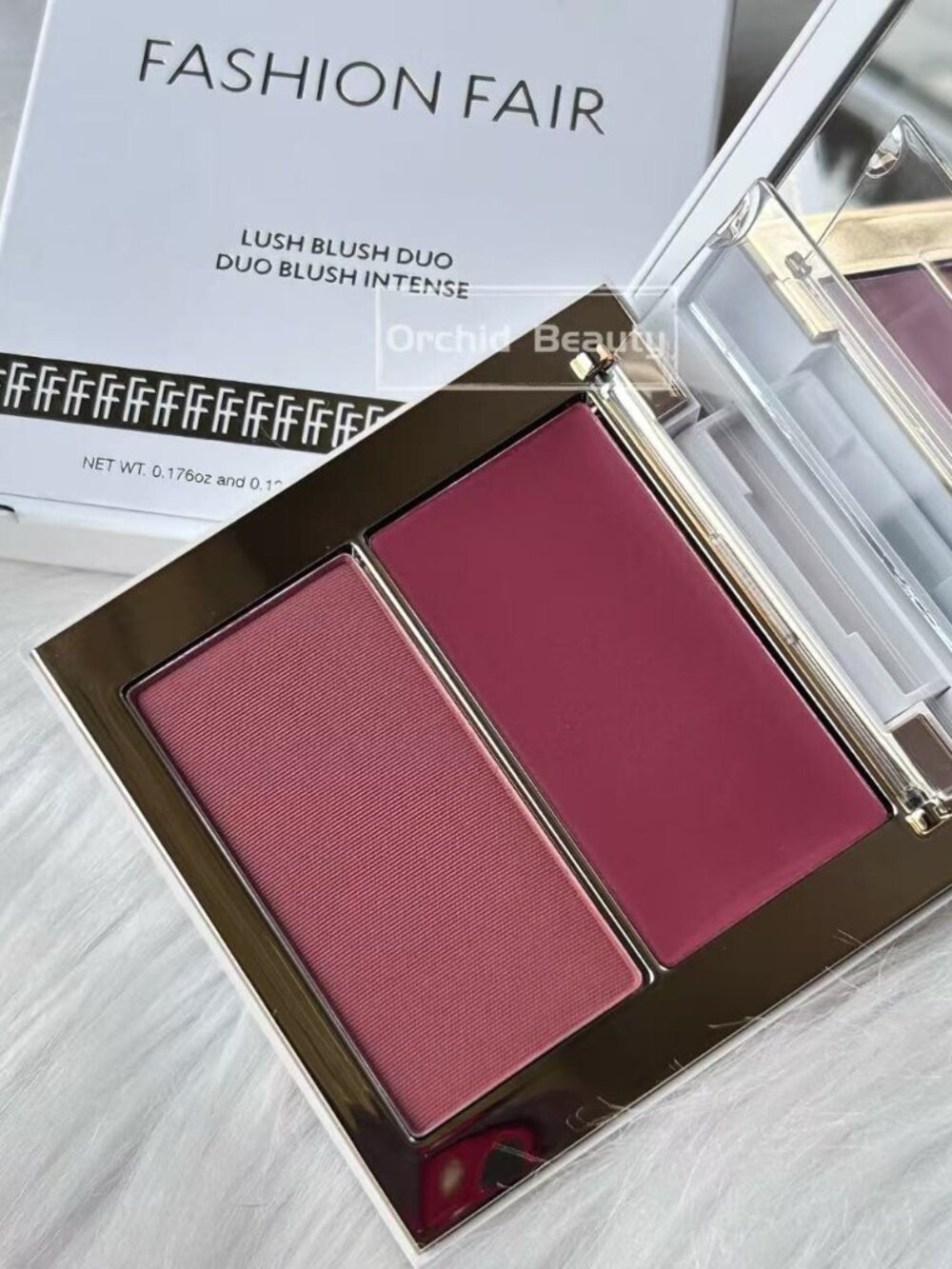 New Fashion Fair Cream and Powder Blush Duo~Rich Plum~Full size 5 g+3.4 g